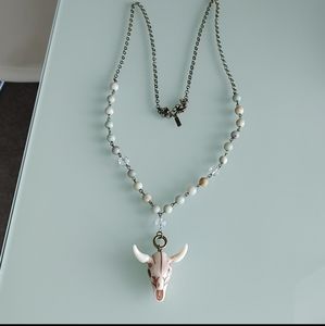 Texas longhorn necklace